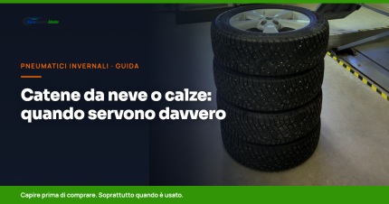Catene da neve o calze: quando servono davvero