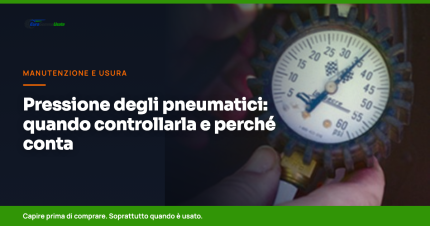 Pressione degli pneumatici: quando controllarla e perché conta più di quanto sembri